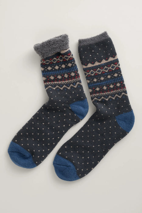 Seasalt Men's Cabin Socks - Trevelloe Inkwell