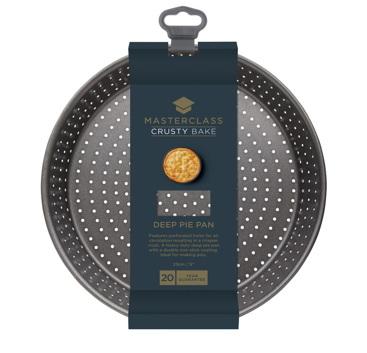 MasterClass Crusty Bake Non-Stick Deep Pie Pan / Tart Tin, 23cm