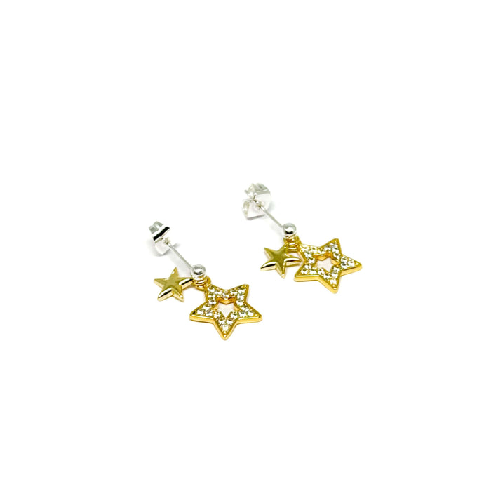 Clementine Calista Star Earrings - Gold
