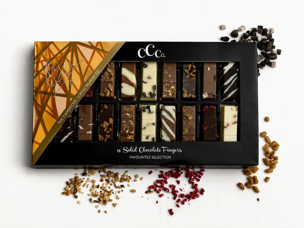 Cambridge Confectionery Co 18 Solid Chocolate Fingers - Favourites Selection