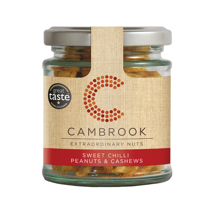 Cambrook Cashews & Peanuts Sweet Chilli Jar 90g