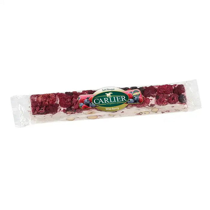 Carlier Wild Berry Soft Nougat With Almond & Hazelnut