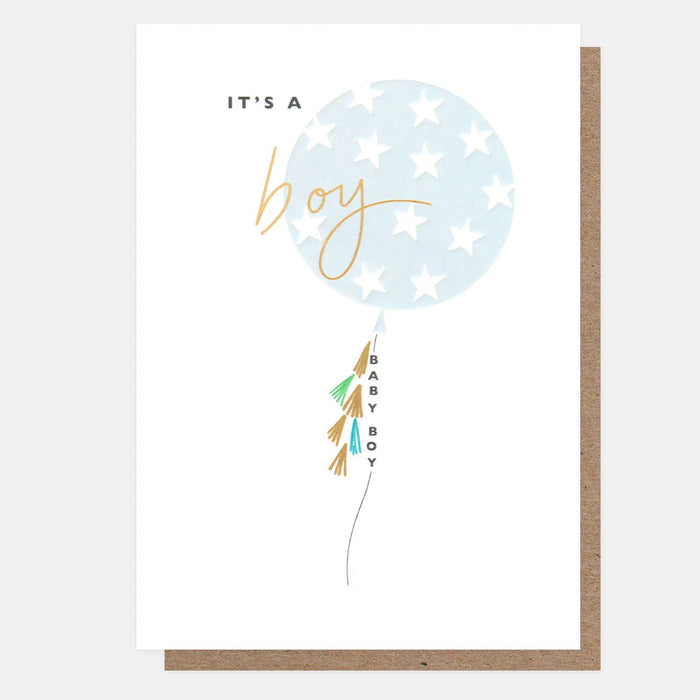 Caroline Gardner Giant Balloon New Baby Boy Card