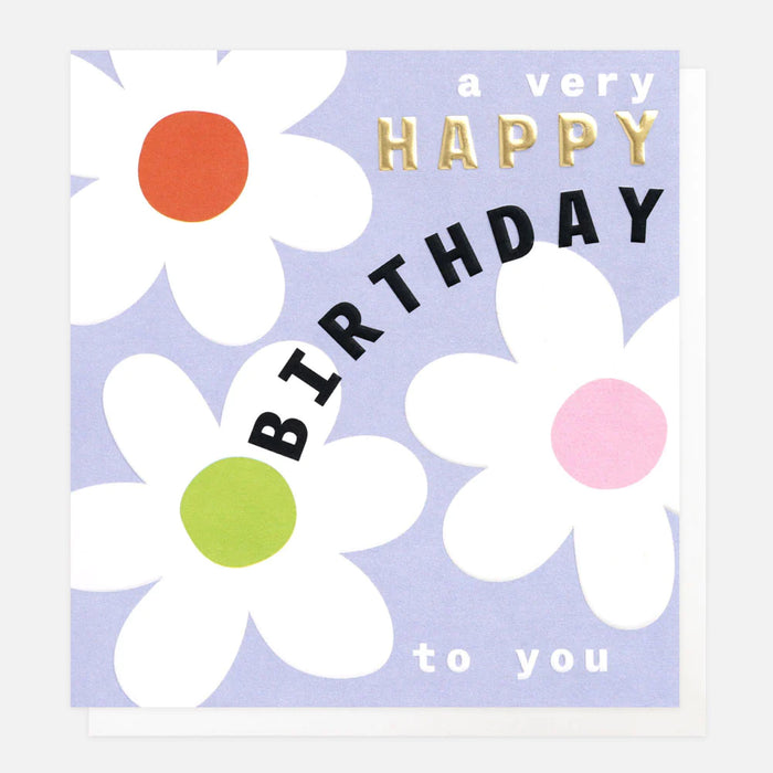 Caroline Gardner Flowers Birthday Card