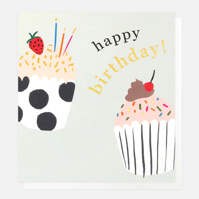 Caroline Gardner Happy Birthday Cupcakes Card