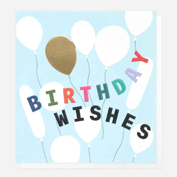Caroline Gardner Wishes Balloons Birthday Card