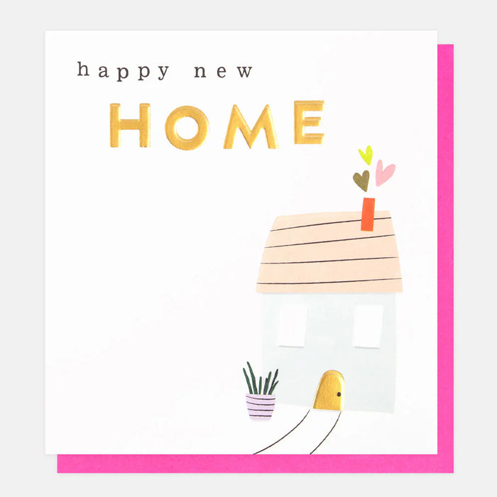 Caroline Gardner House & Hearts New Home Card