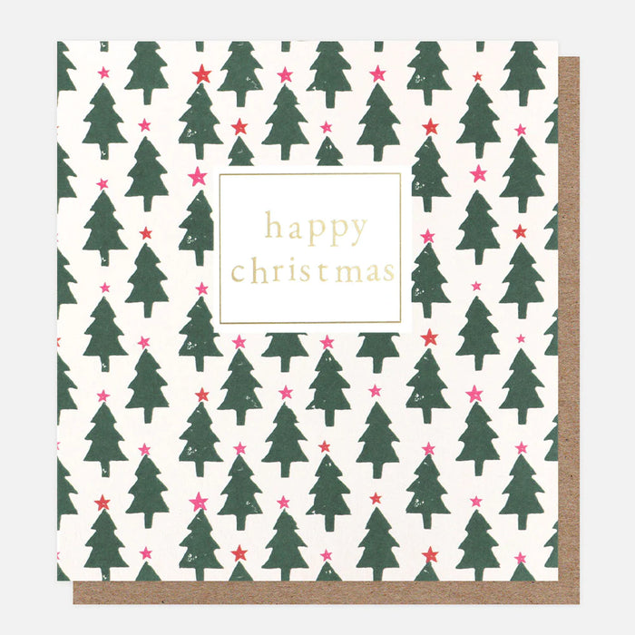 Caroline Gardner Tree And Holly Charity Christmas Cards Pack of 8