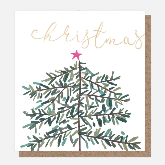 Caroline Gardner Robins And Tree Charity Christmas Cards Pack of 8