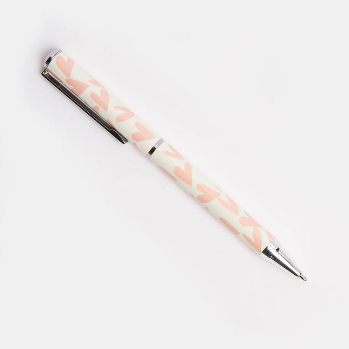 Caroline Gardner Coral Hearts Boxed Pen