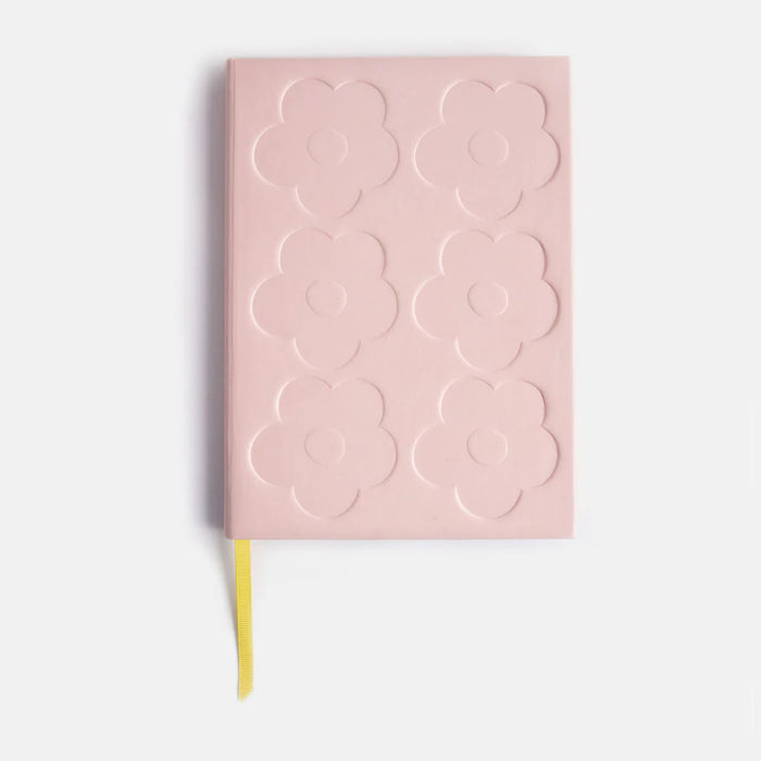 Caroline Gardner Pink Flowers Slim Hardback Notebook