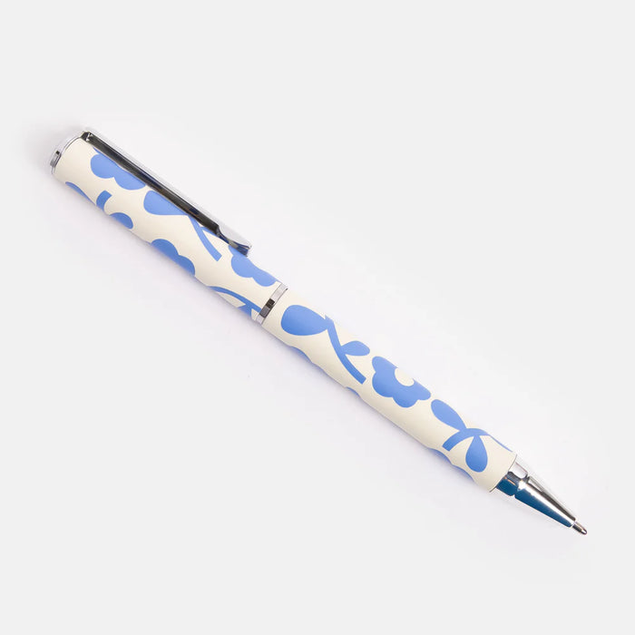 Caroline Gardner Blue Floral Boxed Pen
