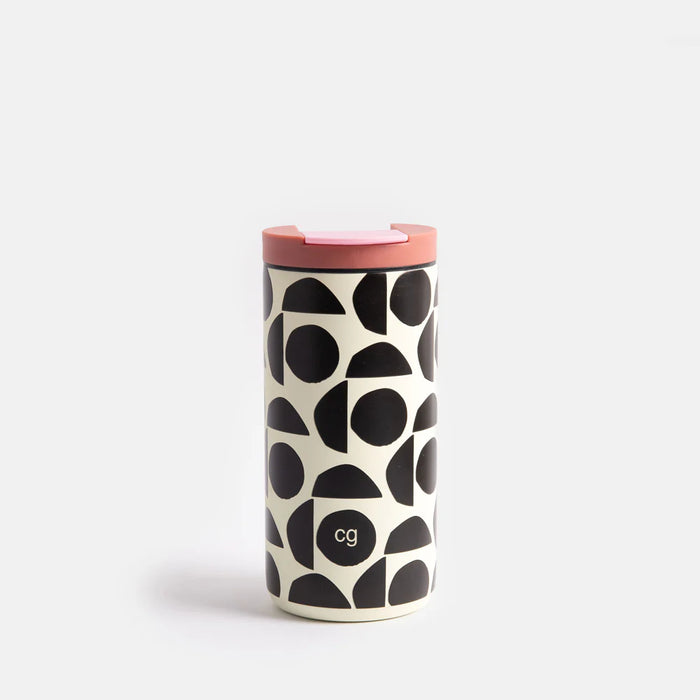 Caroline Gardner Abstract Geo Stainless Steel Travel Mug