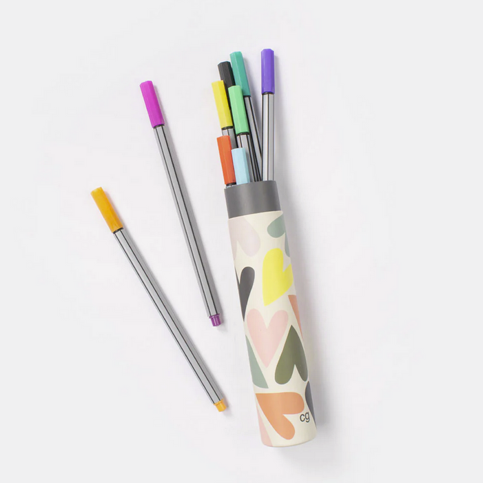 Caroline Gardner Multi heart Fine Liners