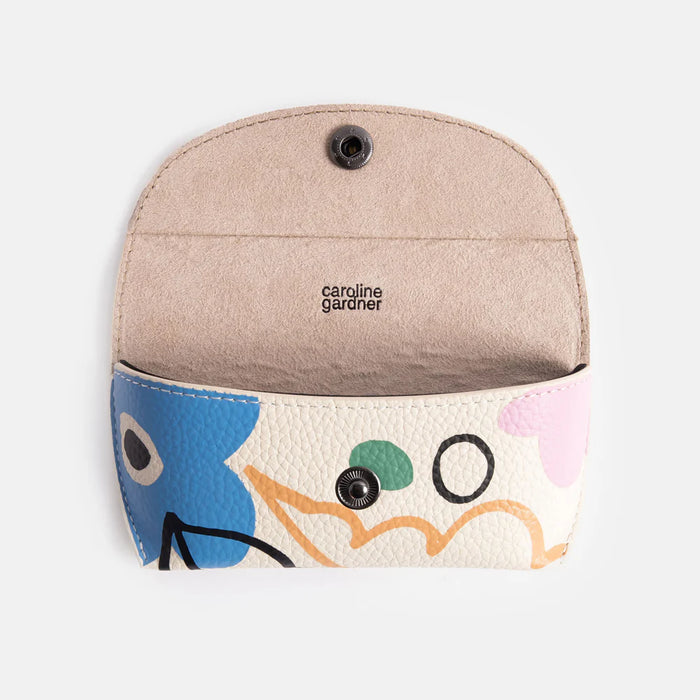Caroline Gardner Abstract Botanical Flap Glasses Case