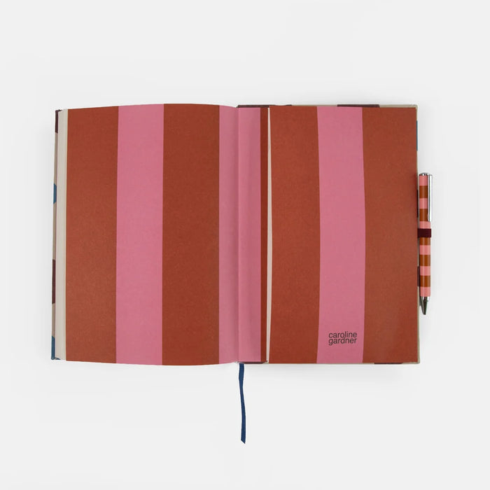 Caroline Gardner Wine Flower Casebound Notebook & Pen Set