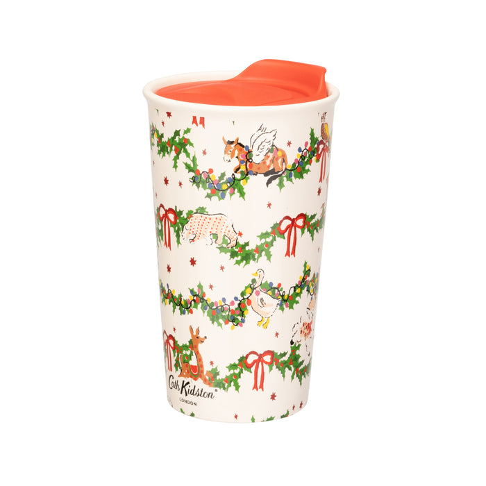 Cath Kidston Christmas Mug & Coaster Set