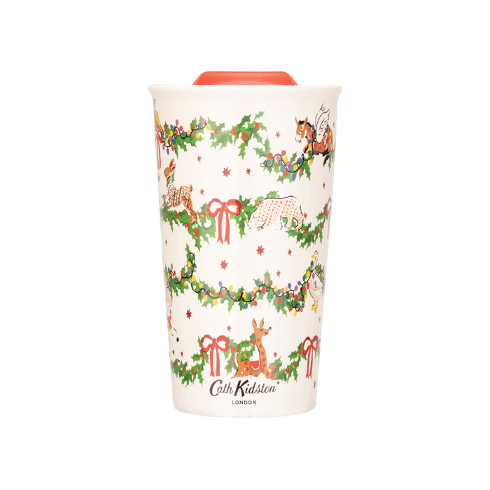 Cath Kidston Christmas Mug & Coaster Set