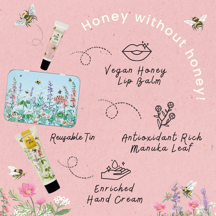 Heathcote & Ivory Busy Bees Hand & Lip Tin