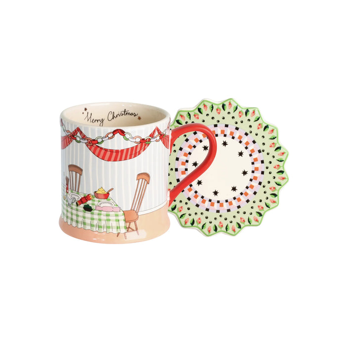 Cath Kidston Christmas Mug And Coaster Gift Set