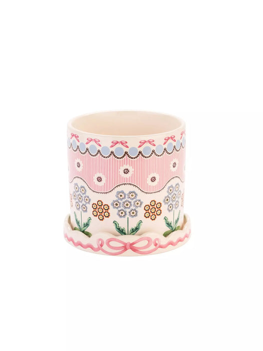 Cath Kidston Spitalfields Silk Plantpot With Tray