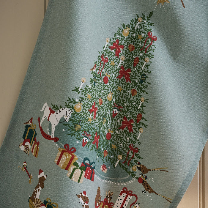 Sophie Allport Cosy Christmas Scene Tea Towel