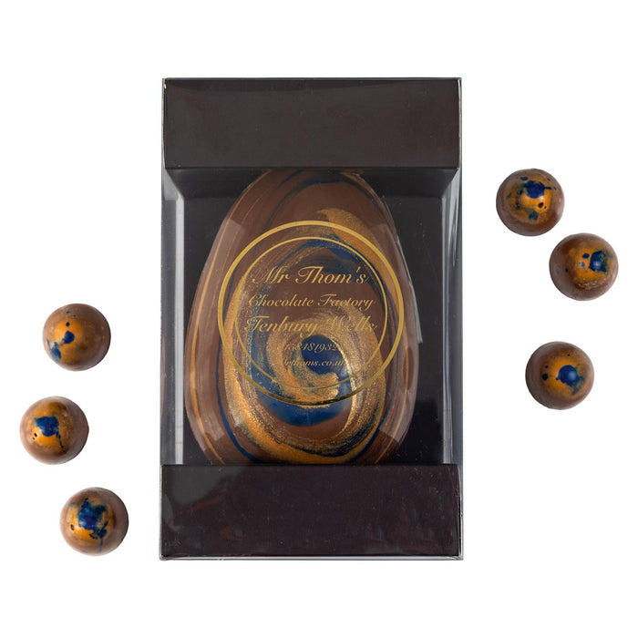 Mr Thom's Hand Painted Milk Chocolate Egg with Six Hazelnut Chocolates