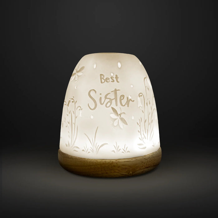Cello Tall Tealight Dome Best Sister