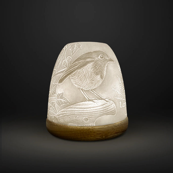 Cello Tall Tealight Dome Robin