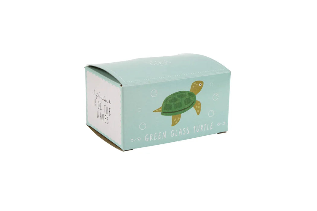 CGB Giftware Glass Green Turtle