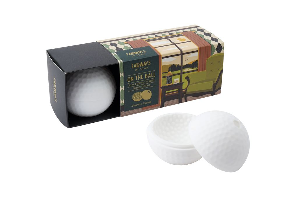 CGB Giftware Fairways Set Of 2 Golf Ball Ice Molds