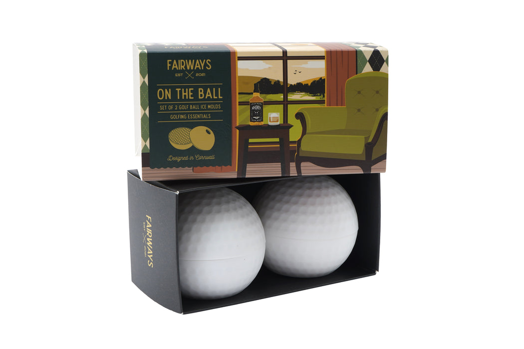 CGB Giftware Fairways Set Of 2 Golf Ball Ice Molds