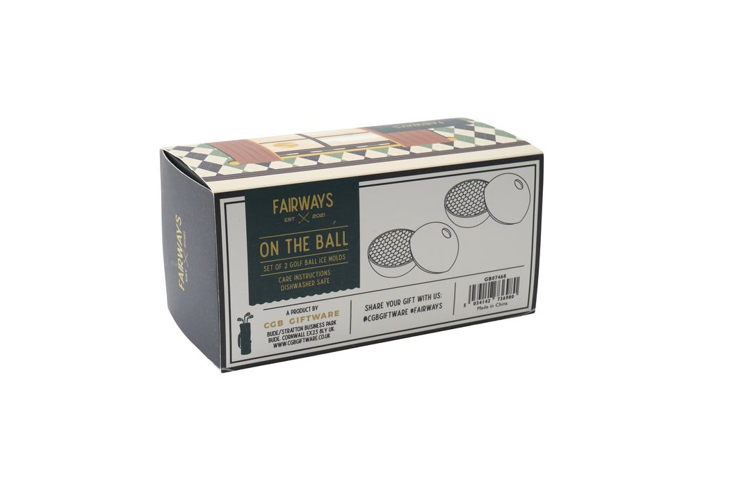 CGB Giftware Fairways Set Of 2 Golf Ball Ice Molds