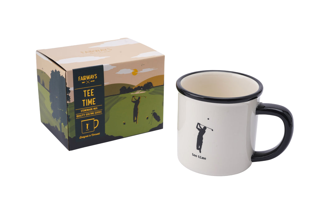 CGB Giftware Fairways Golfing Goods 'Tee Time' Stoneware Mug