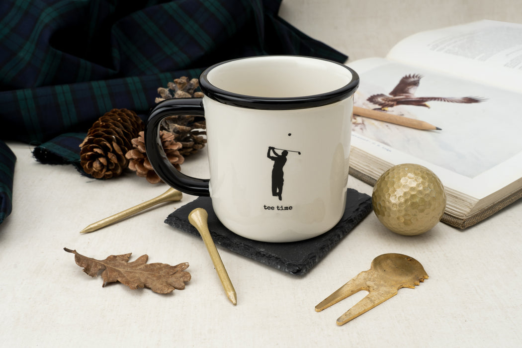CGB Giftware Fairways Golfing Goods 'Tee Time' Stoneware Mug