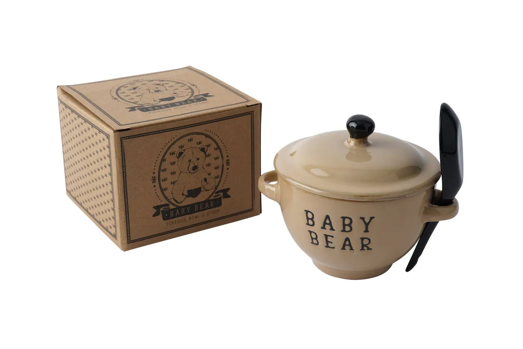 CGB Giftware Loft 'Baby Bear' Porridge Bowl And Spoon