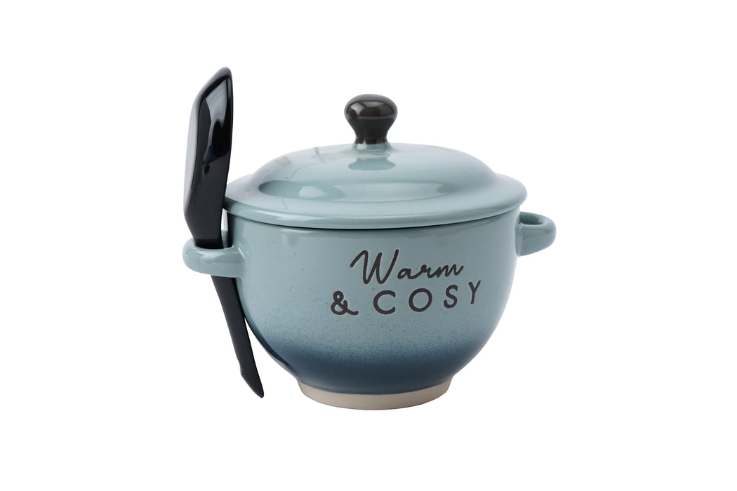 CGB Snuggle Season Collection Warm & Cosy Soup Bowl & Spoon