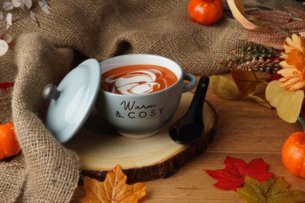 CGB Snuggle Season Collection Warm & Cosy Soup Bowl & Spoon