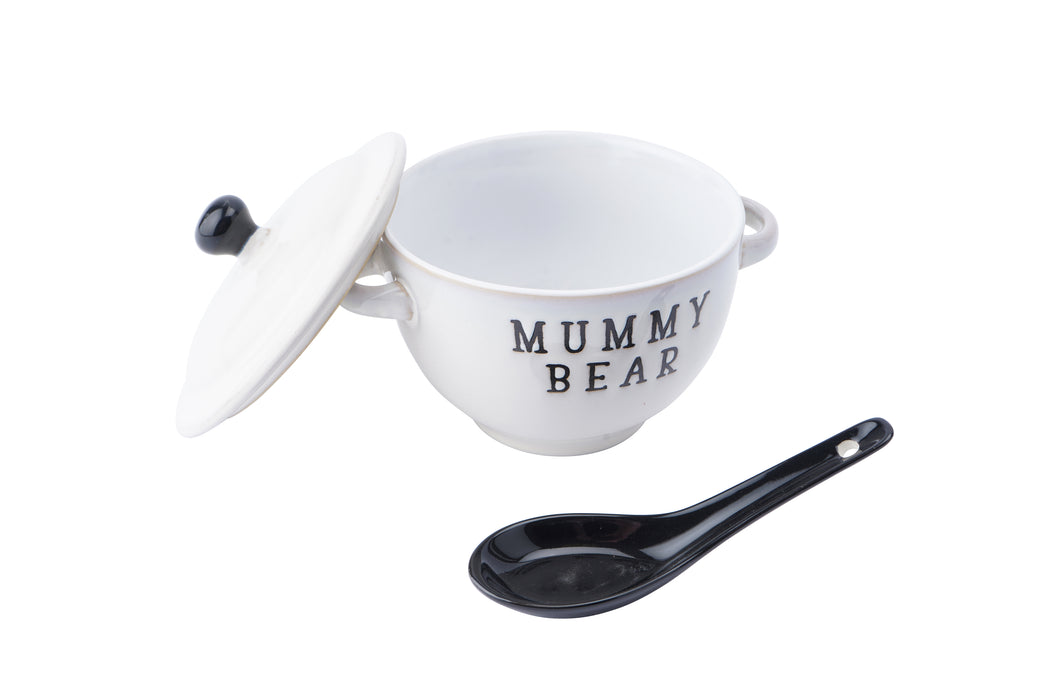 CGB Loft Collection Mummy Bear Porridge Bowl & Spoon