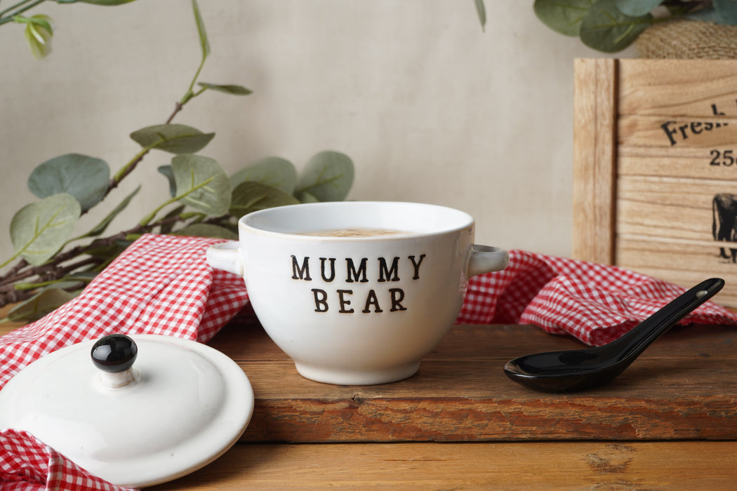 CGB Loft Collection Mummy Bear Porridge Bowl & Spoon
