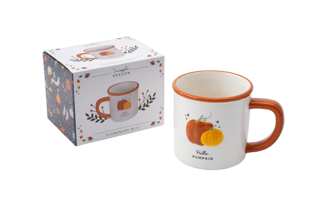 CGB Giftware Snuggle Season 'Hello Pumpkin' Stoneware Mug
