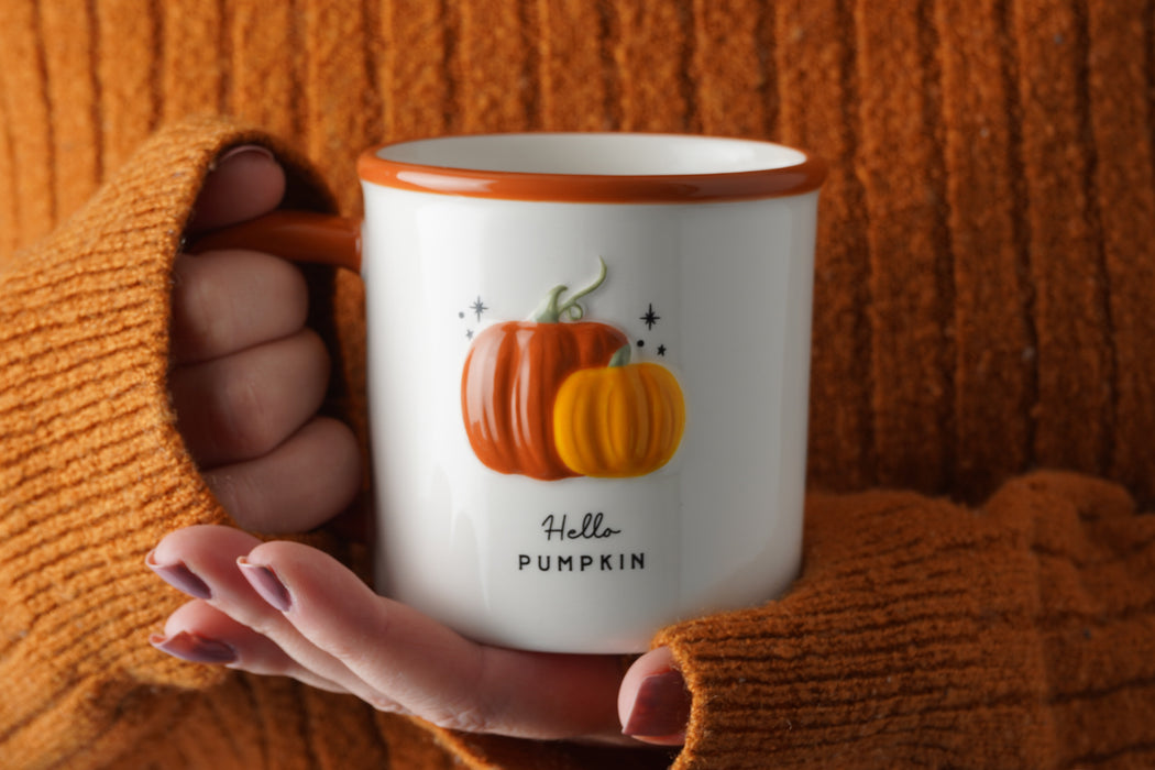 CGB Giftware Snuggle Season 'Hello Pumpkin' Stoneware Mug