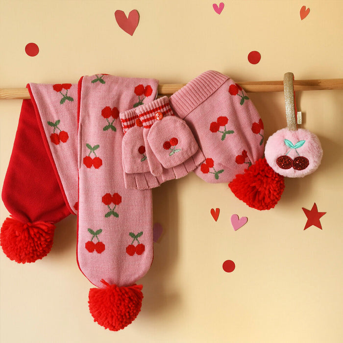 Rockahula Cheerful Cherry Knitted Scarf
