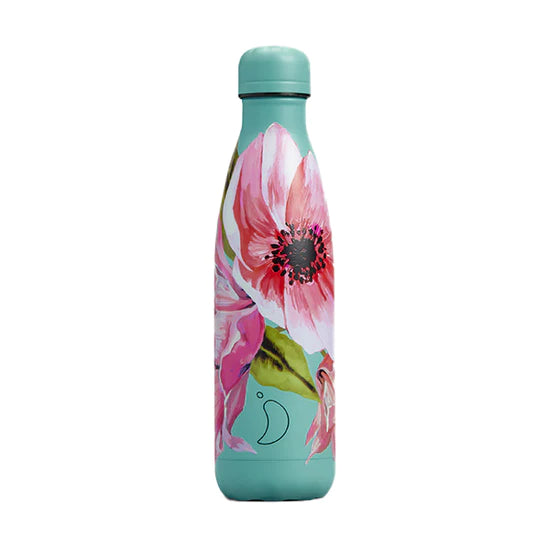 Chilly's Vacuum Insulated Stainless Steel Water Bottle 500ml - Floral Anemone