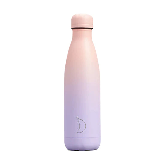 Chilly's Vacuum Insulated Stainless Steel Water Bottle 500ml - Gradient Lavender Fog