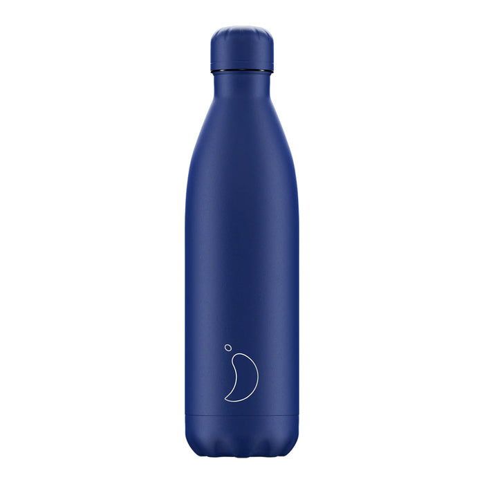Chilly's Vacuum Insulated 750ml Drinking Bottle - Matte All Blue