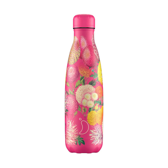 Chilly's Bottle Reusable Water Bottle 500ml Pink Pompoms