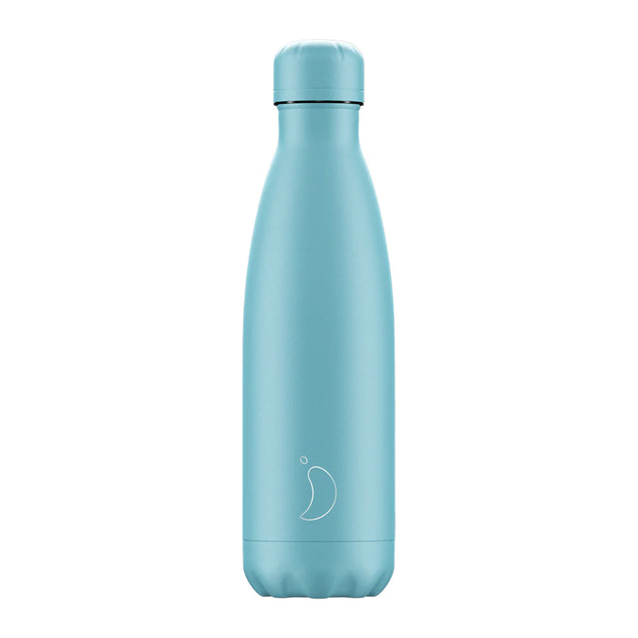 Chilly's Water Bottle 500ml Pastel All Blue