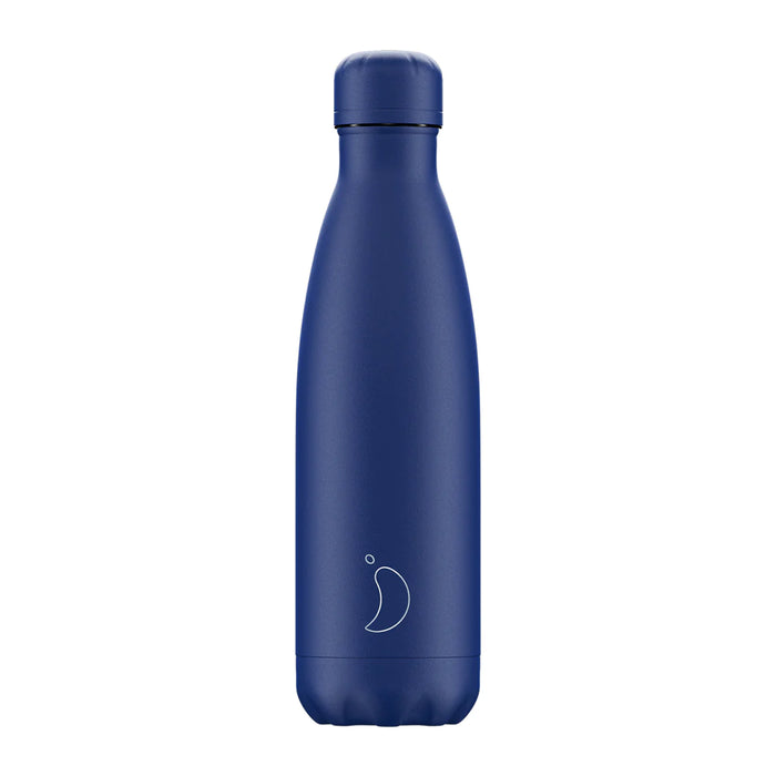 Chilly's Water Bottle 500ml Matte All Blue