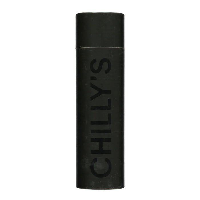 Chilly's Water Bottle 500ml Monochrome All Black